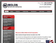 Tablet Screenshot of molon.com